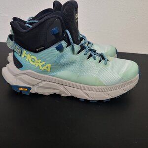 Hoka One One Trail Code GTX Blueglass Castlerock Hiking Boots Women's Size 11 B